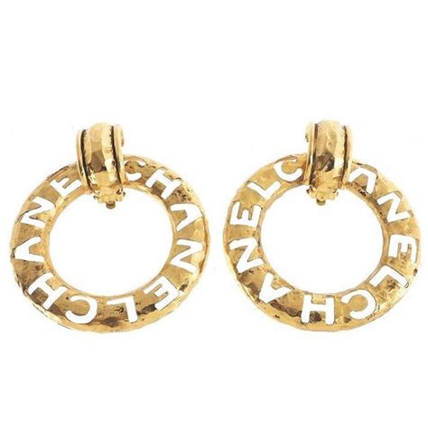 chanel textured hoop earrings description|cheap chanel hoop earrings.